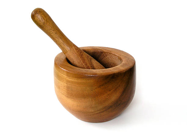 istock Wooden mortar and pestle 90657755