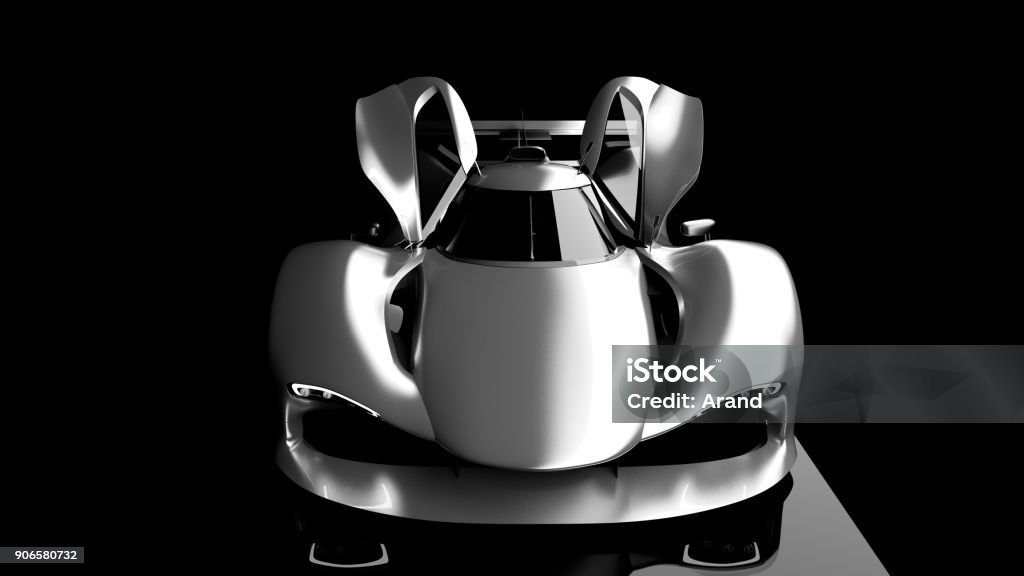 supercar, lemans prototype fast sports car for motorsports, lemans prototype. Car of my own design, legal to use. 24 Heures du Mans Stock Photo