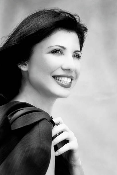istock City Girl b/w 90658242