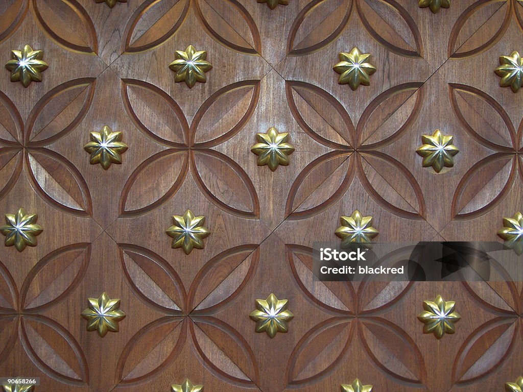 Parete in legno - Foto stock royalty-free di A forma di stella