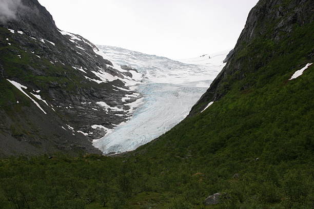 Glacier in Norway stock photo