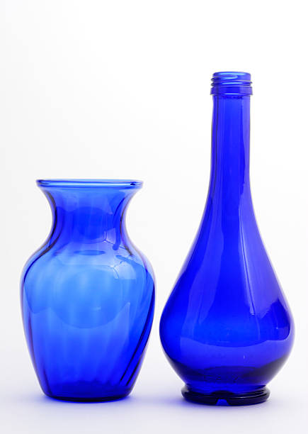 istock Blue vase and oil bottle 90658547