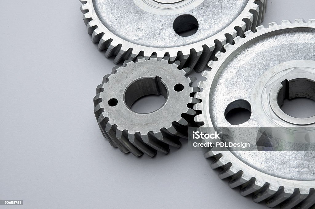 Cinza gears - Foto de stock de Comunicação royalty-free