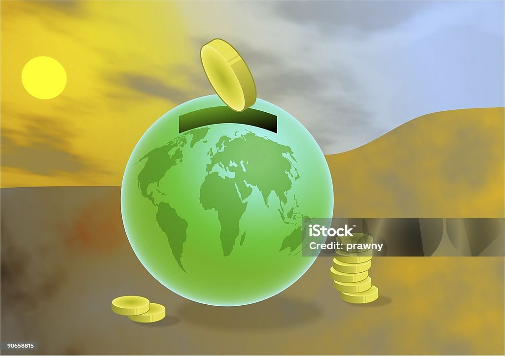 Global oszczędności - Zbiór ilustracji royalty-free (Bankowość)