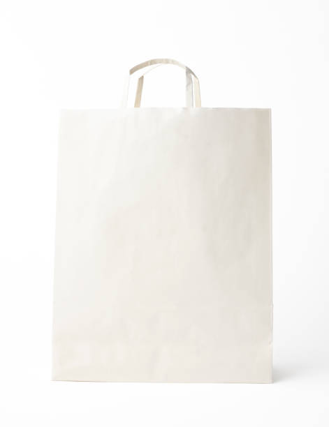 격리됨에 슛 빈 인명별 쇼핑백 흰색 배경의 - shopping bag white isolated blank 뉴스 사진 이미지