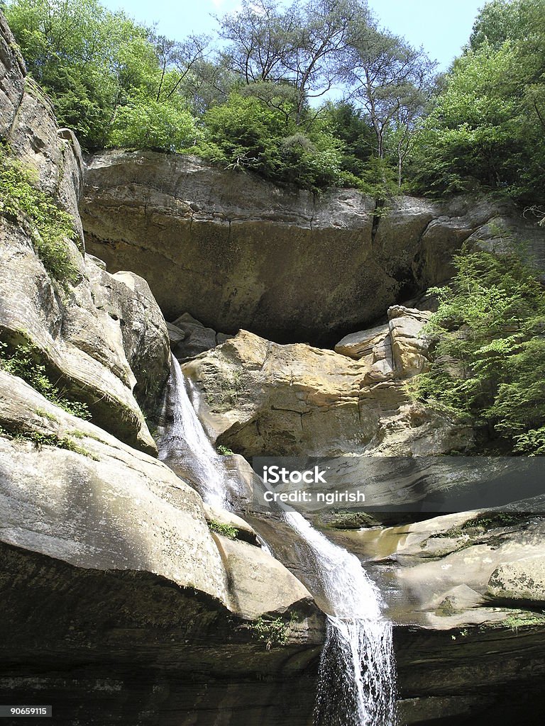 Wodospady Hocking Hills - Zbiór zdjęć royalty-free (Stan Ohio)