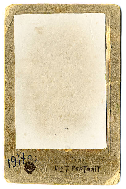 istock Vintage blank photo frame on white background 90660160