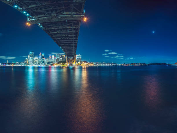 istock Sydney Harbour Bridge at night,Australia 906609180