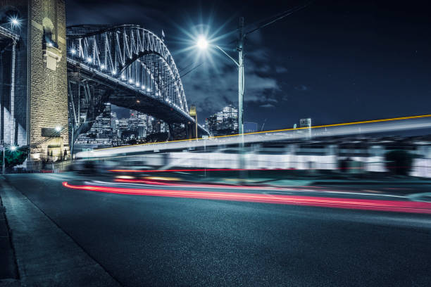 istock Sydney Harbour Bridge at night,Australia 906612158
