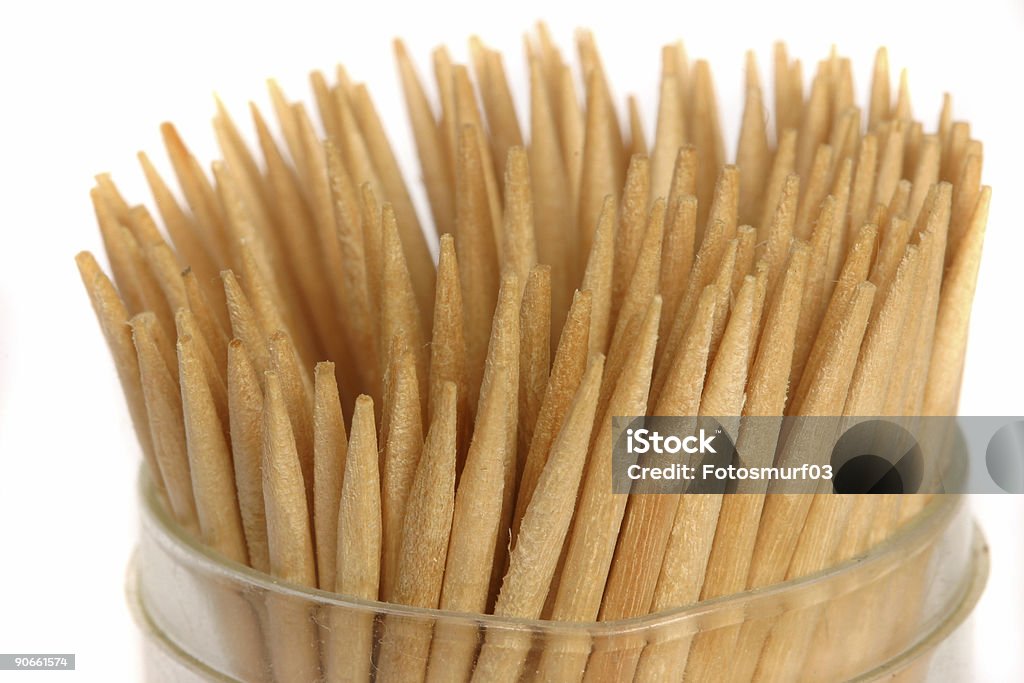 Closeup of toothpicks  Brooch Stock Photo