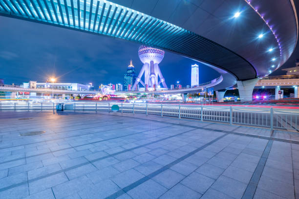 istock night cityscape of shanghai 906618486