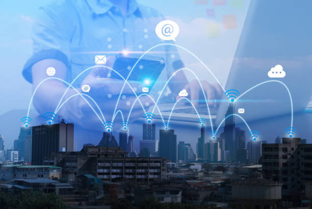 istock City scape and social network connection technology. telecommunication connection concept 906619014
