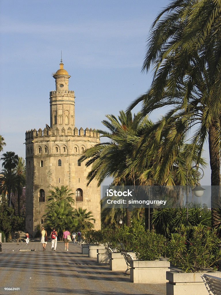 Sevilla gold tower Andalusien, Spanien - Lizenzfrei Andalusien Stock-Foto