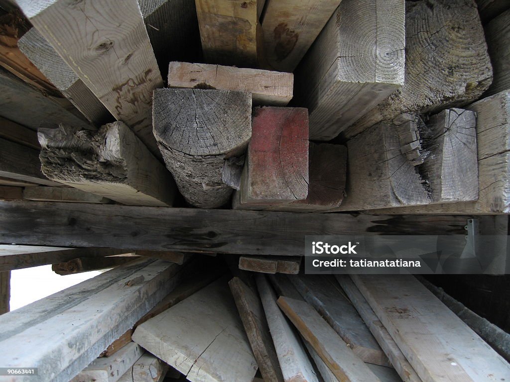 Un sacco di legno Legname - Foto stock royalty-free di Angolo - Forma