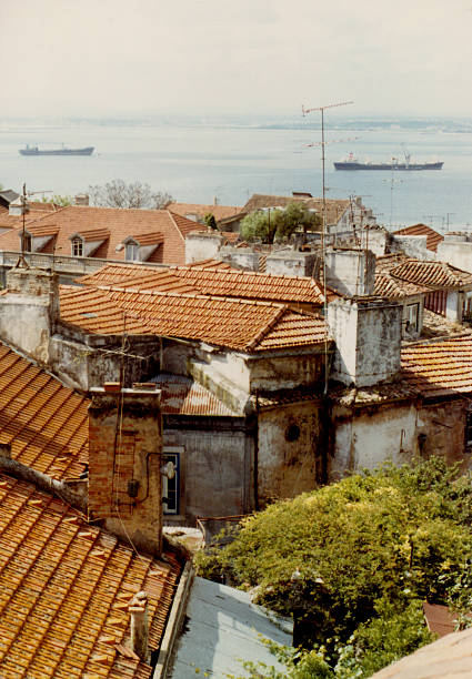 istock red tile roofs, Lisbon, Portugal 90663498