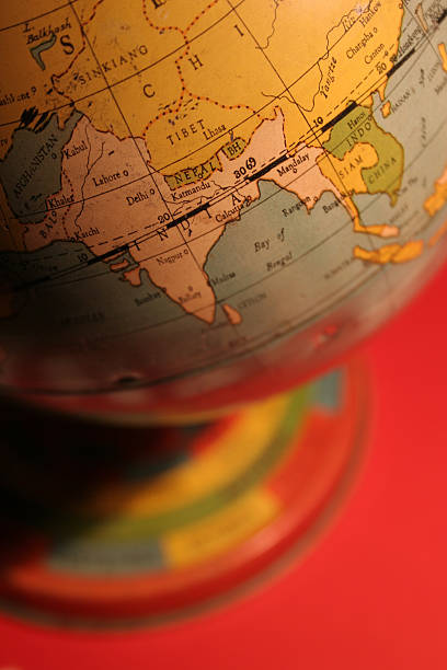 vintage toy globe  equator line stock pictures, royalty-free photos & images