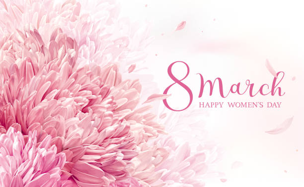 8 marca kartka z życzeniami kwiatów - arrangement backgrounds pink beauty in nature stock illustrations
