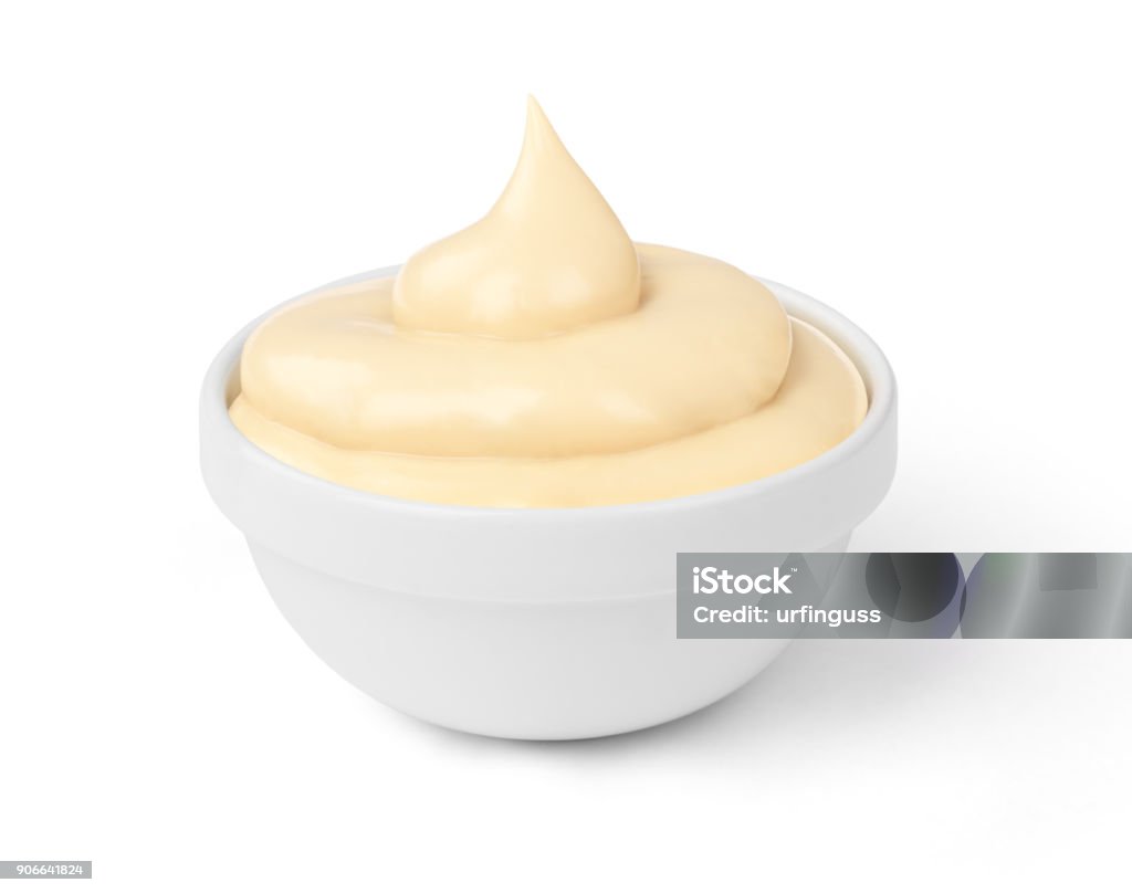 mayonnaise sauce in the bowl Mayonnaise Stock Photo