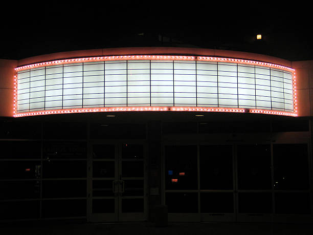A far away picture of a building banner