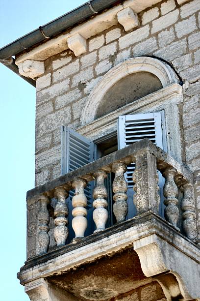 istock Roman house with balcony 90664422