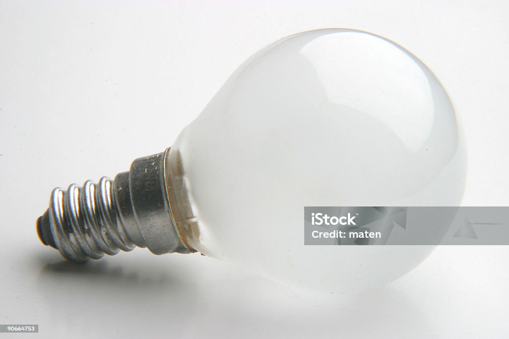 Tungsten Light Bulb  Bright Stock Photo