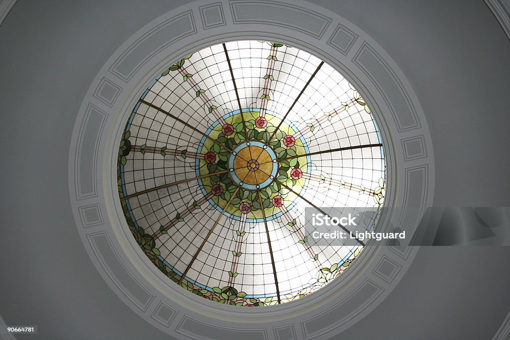 Biblioteca de cúpula - Foto de stock de Vidriera de colores libre de derechos