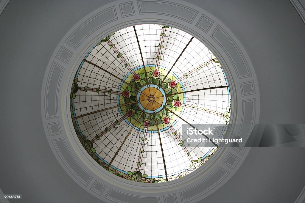 Library Dome  Stained Glass Stock Photo