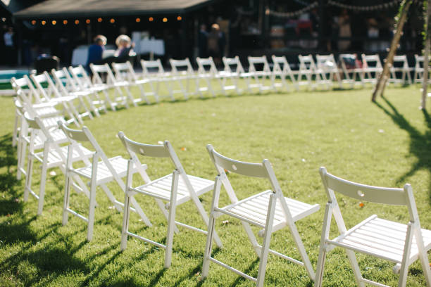 istock Closeup shot of the rusti wedding decoration elements  at daylight 906648234