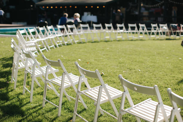 istock Closeup shot of the rusti wedding decoration elements  at daylight 906648274