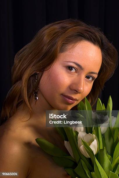 Dutch Tulip Girl Stock Photo - Download Image Now - Black Color, Adult, Adults Only