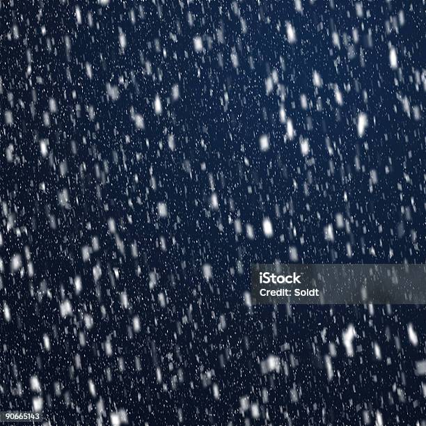 Spadające Śniegu Na Noc - zdjęcia stockowe i więcej obrazów Abstrakcja - Abstrakcja, Bez ludzi, Biały