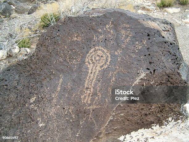 Ancient Native America Rock Art 1 Stock Photo - Download Image Now - Albuquerque - New Mexico, Alien, Art