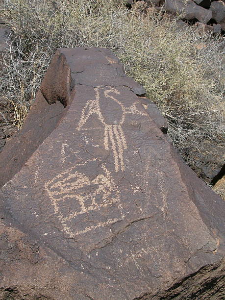Ancient Native American Rock Art #2  kachina doll photos stock pictures, royalty-free photos & images