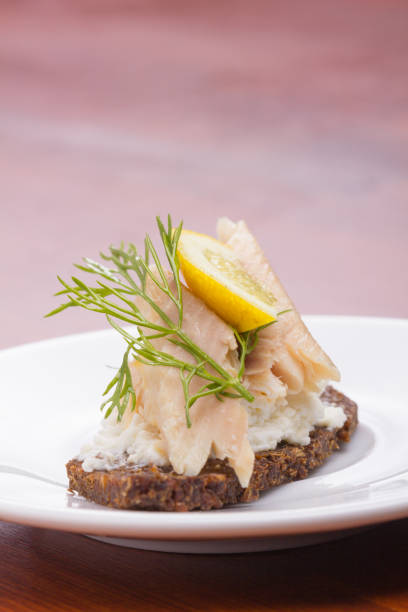 istock Tartine with smoked trout. 906655914