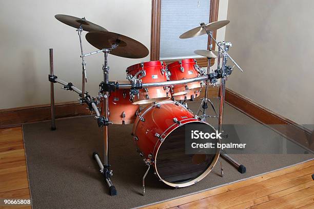 Drum Set Stock Photo - Download Image Now - Drum - Percussion Instrument, Rug, Color Image