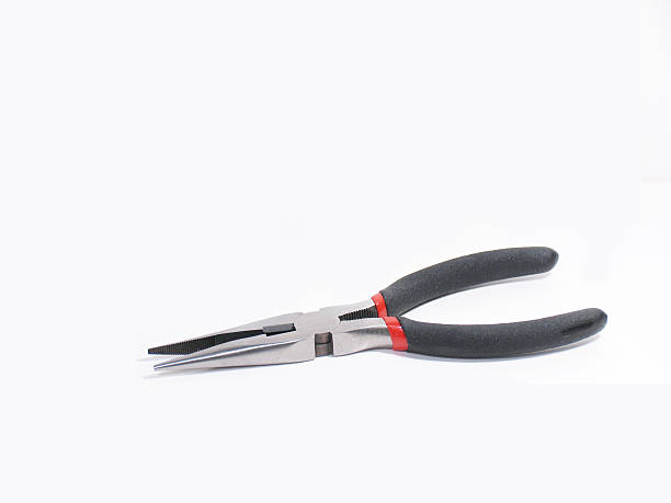 istock Needle Nose Pliers Against White Background 90666797