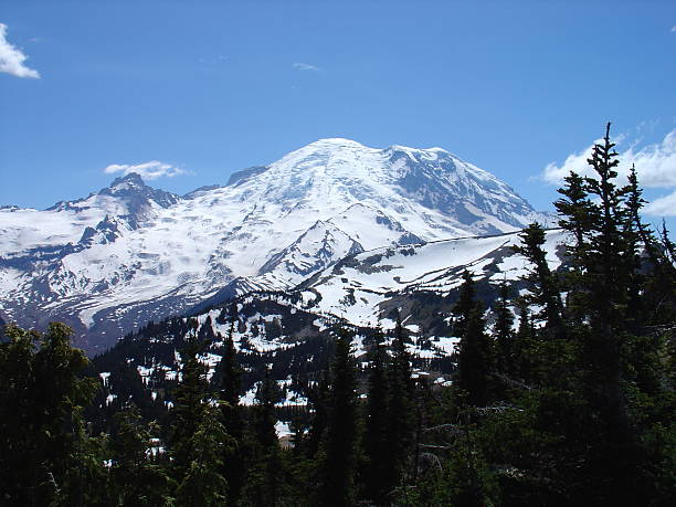 Mount Rainier stock photo