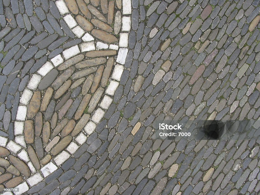 Mosaic  Asphalt Stock Photo