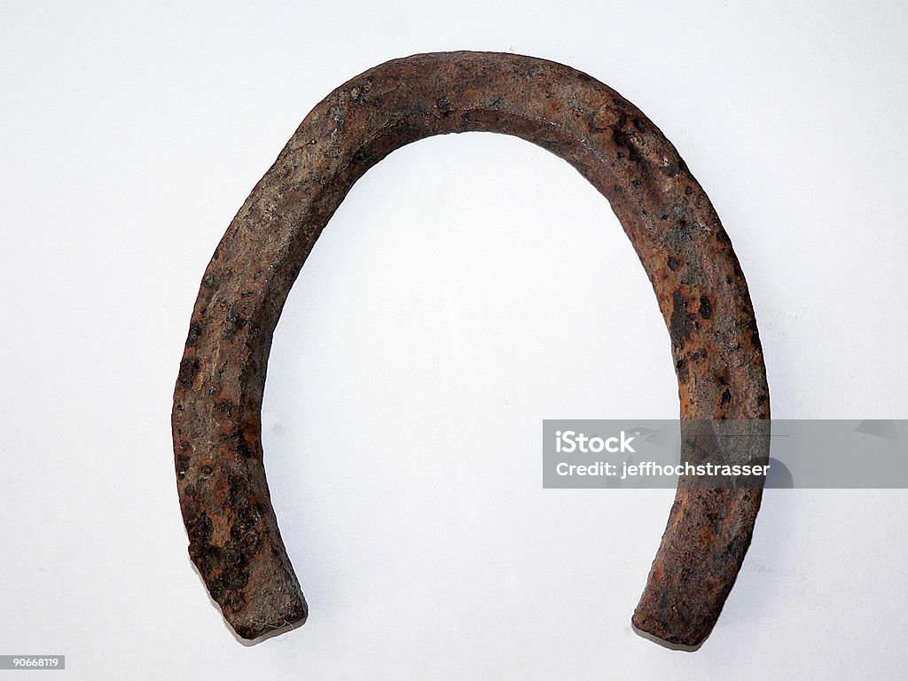 Rusty Horseshoe - Foto de stock de Antigo royalty-free