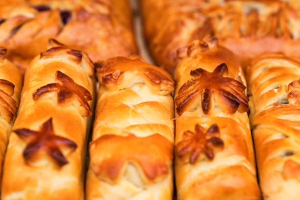 istock Russian pirozhki or stuffed puff pastry 906681414