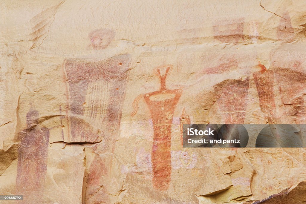 Fremont Rock arte - Foto stock royalty-free di Archeologia