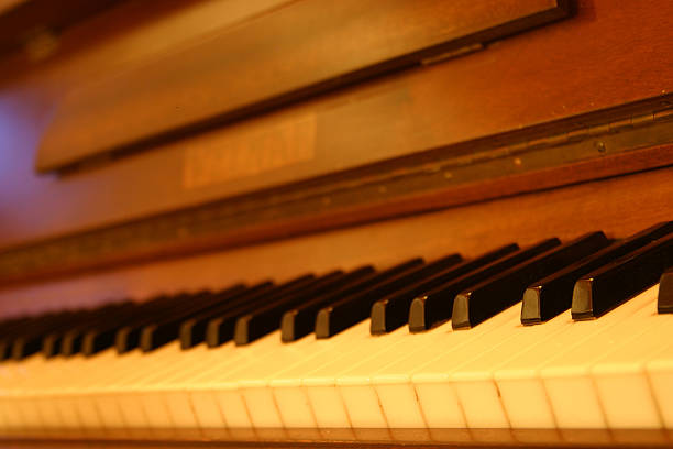 istock Close-up of an old piano 90668962
