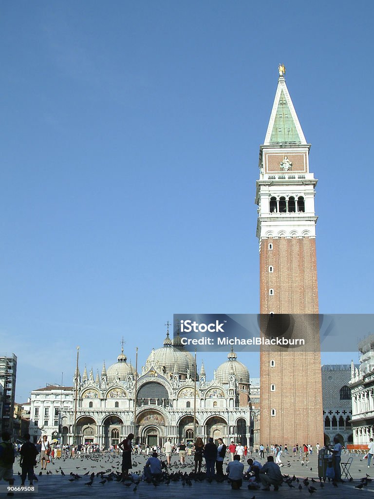 Coloca-Itália-veneza-Praça de São Marcos - Royalty-free Bandeira da União Europeia Foto de stock