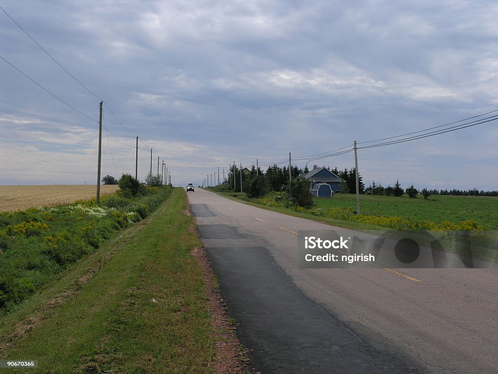 Rural road - road less travelled Car Stock Photo