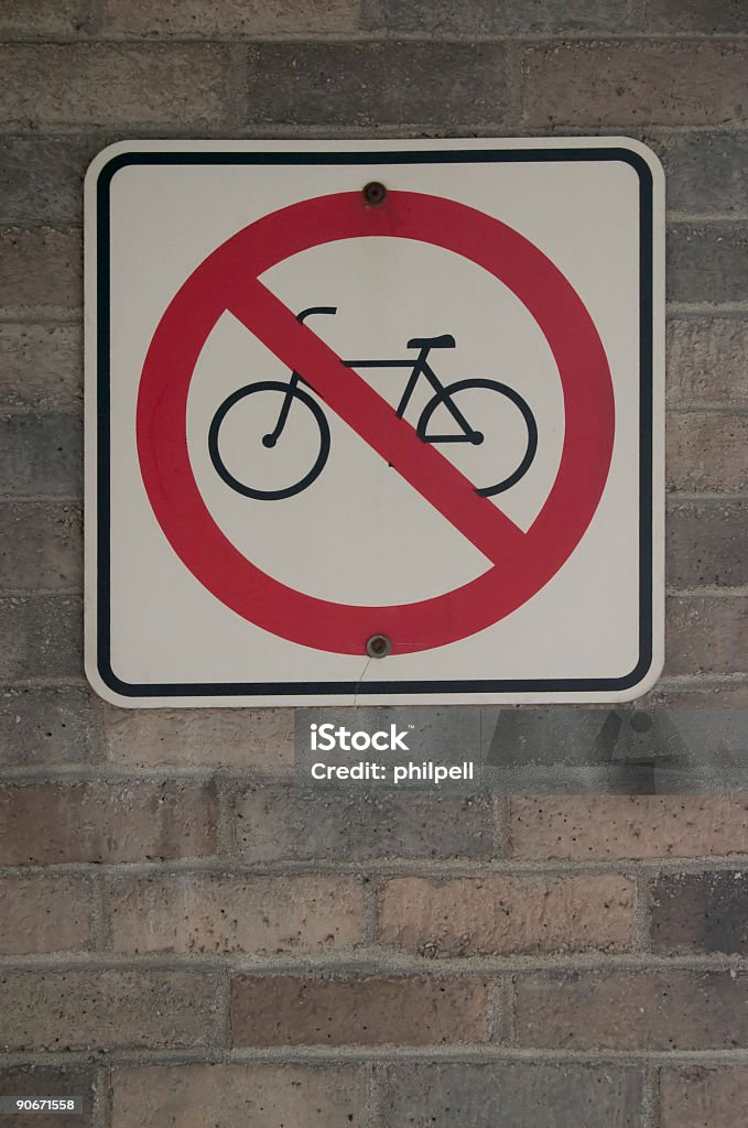 Aucune vélo Veuillez. - Photo de Autorité libre de droits