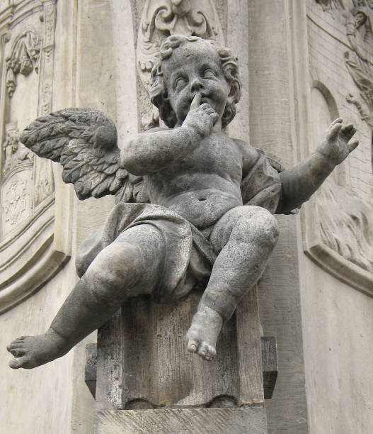 Bernini's marble statue of angel from the Sant'Angelo Bridge in Rome