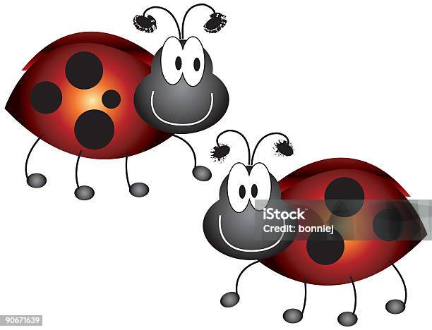 Critter 시리즈 Ladybugs 벡터 검은색에 대한 스톡 벡터 아트 및 기타 이미지 - 검은색, 곤충, 다중 색상
