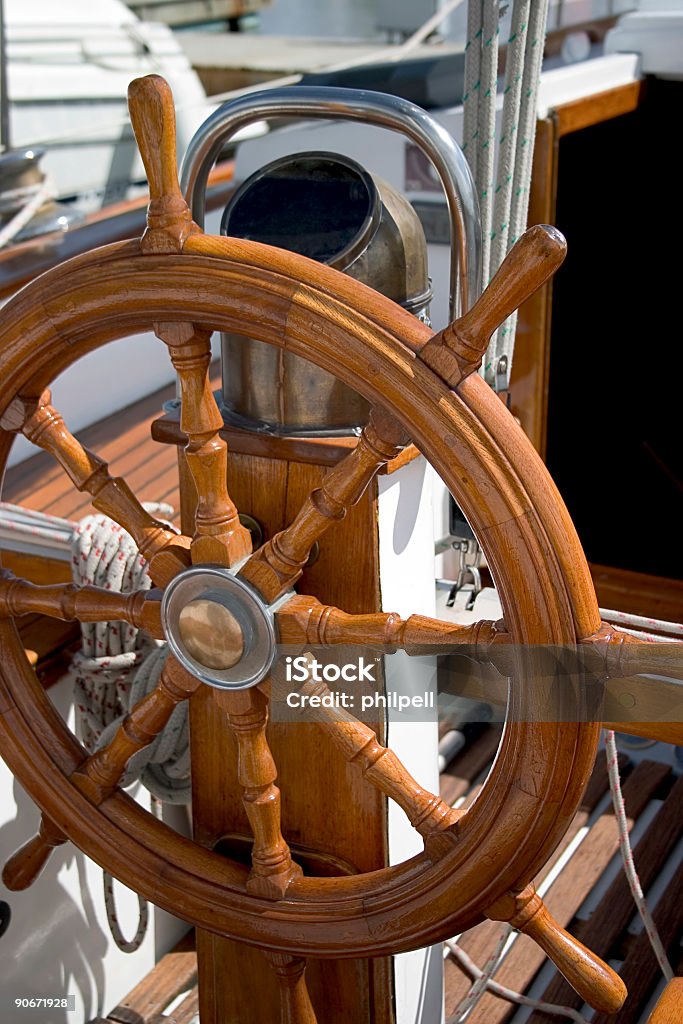 Leme, barco à vela - Foto de stock de Veleiro royalty-free