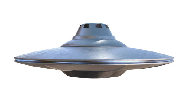istock UFO - alien spaceship isolated on white background. 3D rendered illustration. 906720104