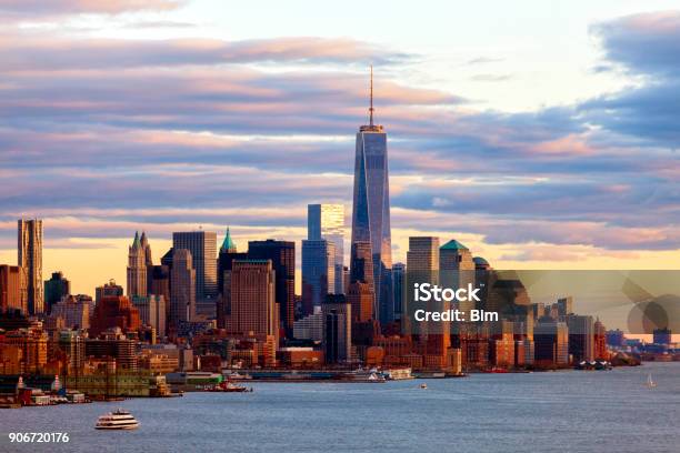 New York City Skyline Stock Photo - Download Image Now - World Financial Center - New York City, Apartment, Architecture